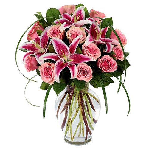 Sophisticated Rose & Stargazer Bouquet (BF416-11KM)