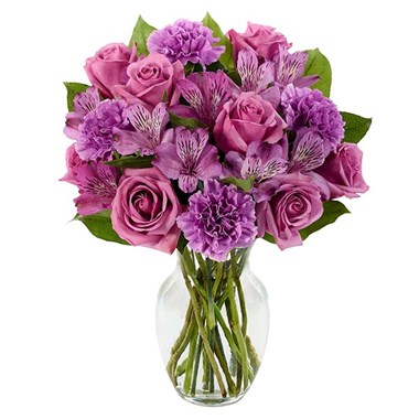 Perfectly purple flower bouquet (BF395-11K)